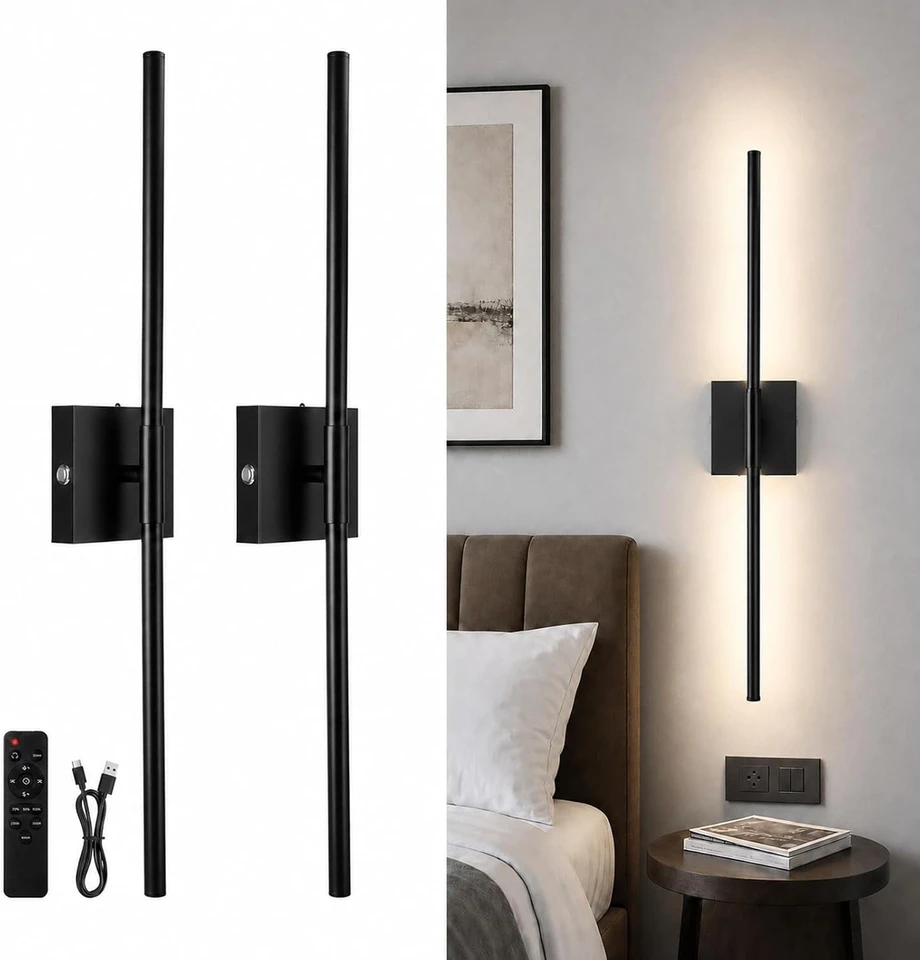 ARCWEISSO battery-operated wall sconce, product view 1