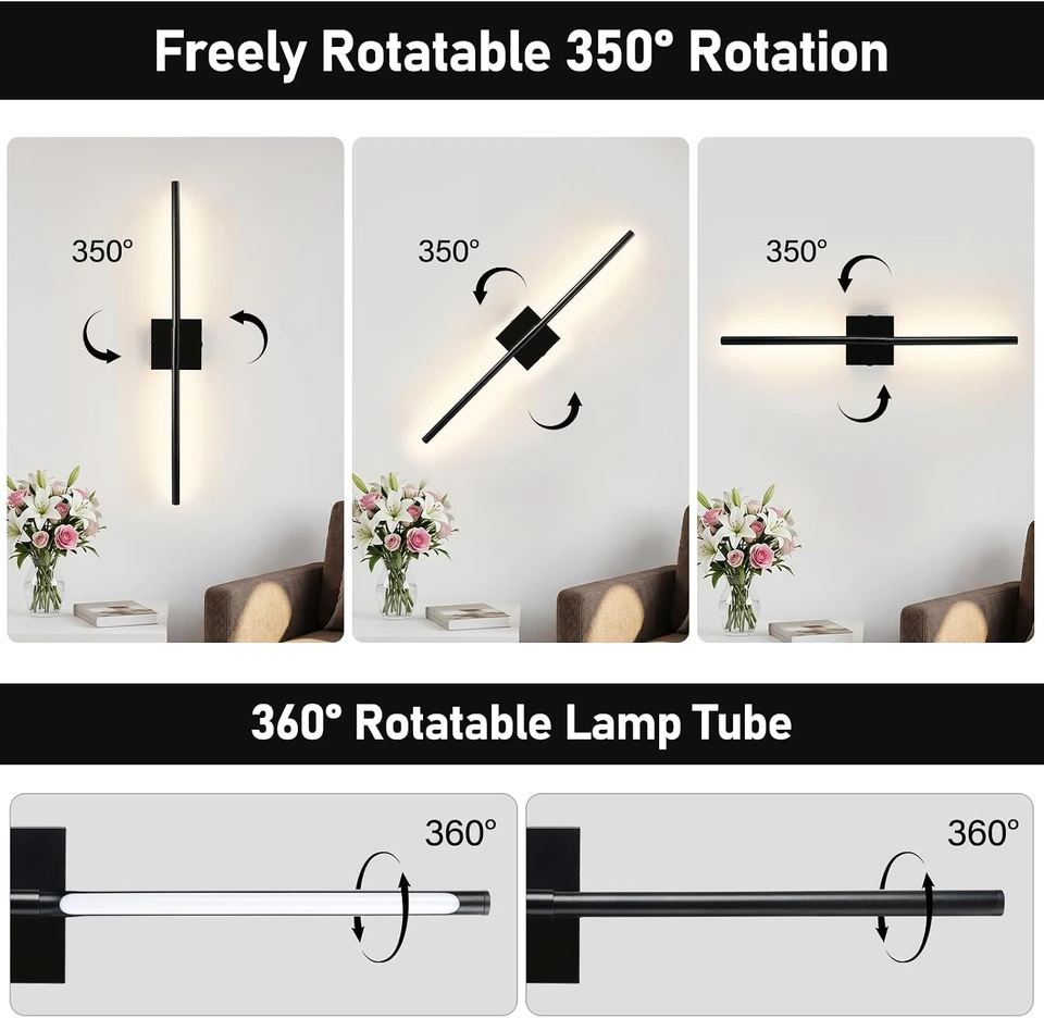 ARCWEISSO battery-operated wall sconce, product view 5